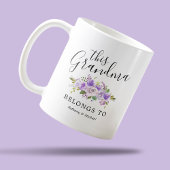 Oma Lila Floral Coffee Tasse
