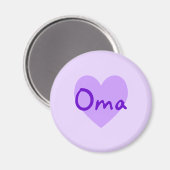 Oma Lila Magnet (Vorderseite/Rückseite)