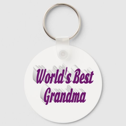 Oma lila Text Schlüsselanhänger (Vorderseite)