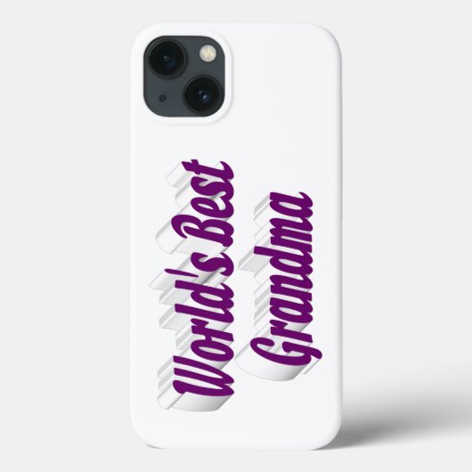 Oma lila Typografie  Case-Mate iPhone Hülle (Rückseite)