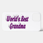 Oma lila Typografie  Case-Mate iPhone Hülle (Rückseite (Horizontal))
