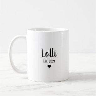 Oma Lolli Schwangerschafts-Ankündigung Geschenk Kaffeetasse