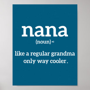 Oma Lustiger Spruch Nana Definition Oma Ankündigun Poster