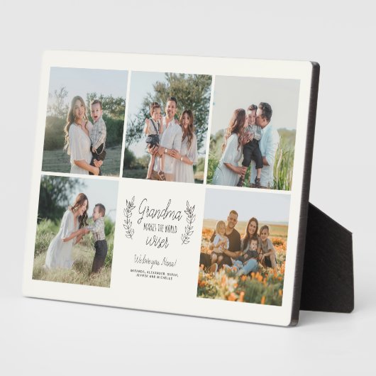 Oma macht das Leben klüger Liebe, wenn man Foto Co Fotoplatte (Seite)