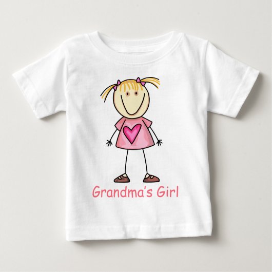 Oma-Mädchen Baby T-shirt (Vorderseite)
