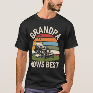 Oma mäht besten lustigen Rasen mähen Rasenmäher T-Shirt