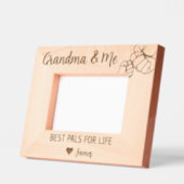 Oma & Me - Beste Lebenszeichen von Enkelkind Geätzte Rahmen (Links)