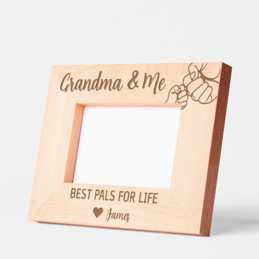 Oma & Me - Beste Lebenszeichen von Enkelkind Geätzte Rahmen (Links)