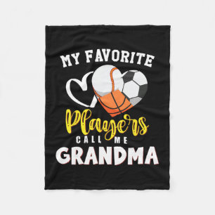 Oma Mein Lieblingsverkauf Fußball Sketll Spieler A Fleecedecke