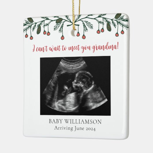 Oma MerChristmas Ultrasound Foto Keramikornament (Links)