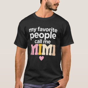 Oma Mimi Geschenke von Enkelkindern Süße Oma Mimi T-Shirt