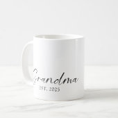 Oma Minimalistisch Simple Script Personalisiert Kaffeetasse (Vorderseite Links)