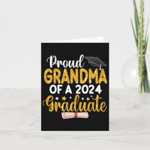 Oma mit einer Cl von 2024 Graduate von 2024 Abschl Karte