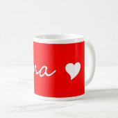 Oma mit Herz Kaffeetasse (VorderseiteRechts)