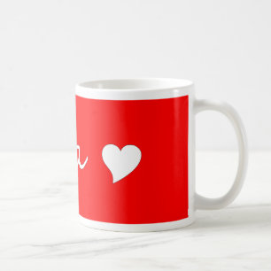 Oma mit Herzen Kaffeetasse