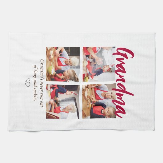 Oma modern 4 Foto Geschirrtuch (Horizontal)