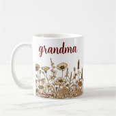 Oma Modern Floral Design Tasse (Links)