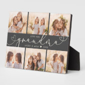 Oma Modern Heart Script Foto Collage Liebe Fotoplatte (Seite)