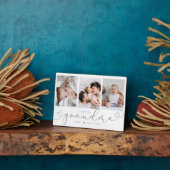 Oma Modern Heart Script Foto Collage Liebe Fotoplatte (Seite)