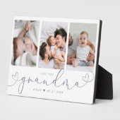 Oma Modern Heart Script Foto Collage Liebe Fotoplatte (Seite)