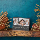 Oma Modern Heart Script Foto Collage Liebe Fotoplatte (Seite)