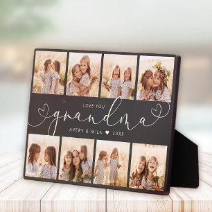 Oma Modern Heart Script Foto Collage Liebe Fotoplatte