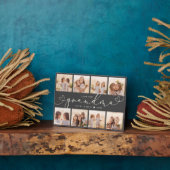 Oma Modern Heart Script Foto Collage Liebe Fotoplatte (Seite)