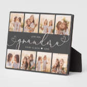 Oma Modern Heart Script Foto Collage Liebe Fotoplatte (Seite)