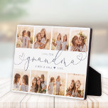 Oma Modern Heart Script Foto Collage Liebe Pla Fotoplatte<br><div class="desc">Liebe Sie GRANDMA: Großes individuelles Foto Geschenk für Großeltern, Valentinstag, Muttertag oder Feiertage: Diese moderne Foto-Plakette ist leicht mit Ihren 8 Lieblings-Fotos zu gestalten. Der unten stehende Text kann personalisiert sein, den Namen des Kindes oder Familienmitglieds zu lesen und den Text über der Oma anzupassen. Das ist die staubige hellblaue...</div>