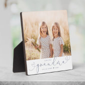 Oma Modern Heft Script Foto Liebe Plaque Fotoplatte