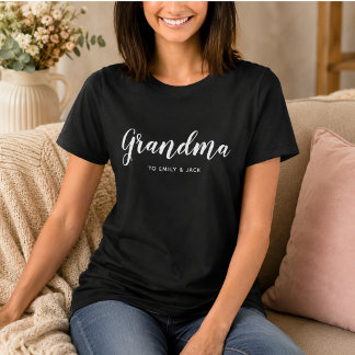 Oma| Moderne Mama Kinder nennen Großmutter-Tag T-Shirt