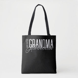 Oma Moderne Typografie Schwarz-Weiß Tasche