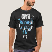 Oma Modus Ein Baby Boy Redewendungen T-Shirt (Vorderseite)