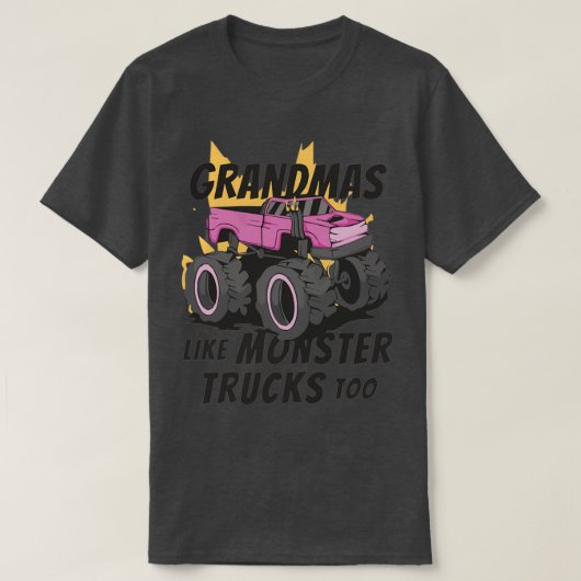 Oma Monster Truck Crushing T-Shirt (Design vorne)