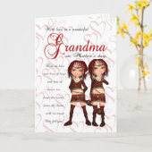 Oma Mother's Day Card aus zwei Gewinnern - Zwei Ni Karte (Gelbe Blume)