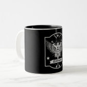 Oma Motorbike Rider Zweifarbige Tasse (Vorderseite Links)