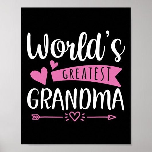 Oma Mütter Day World's größte Oma Design Poster (Vorne)