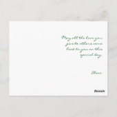 Oma Mutter Tag Pattern Wildblumen Postkarte (Rückseite)