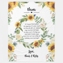 Oma Mütter Tag Sonnenblumen Zitat von Großkindern