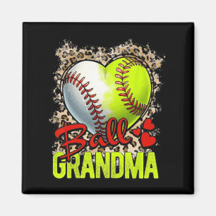 Oma Muttertag Softball Oma Baseball Oma Magnet