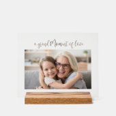 Oma Muttertags-Foto-AcrylgGeschenk Acrylschild (Vorderseite)