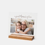 Oma Muttertags-Foto-AcrylgGeschenk Acrylschild (Winkel)