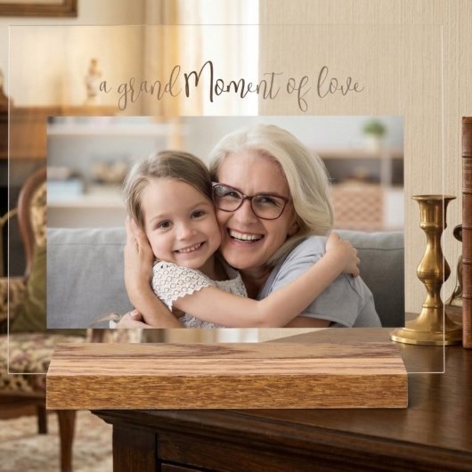 Oma Muttertags-Foto-AcrylgGeschenk Acrylschild