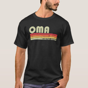 OMA Name Personalisiert Retro Vintag 80er 90S Gebu T-Shirt