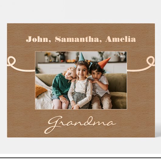 Oma Name Personalisierter Holzbildrahmen Geätzte Rahmen