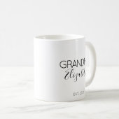 Oma Name Schwangerschaft Ankündigung Geschenk Kaffeetasse (VorderseiteRechts)