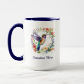 Oma Name Tasse mit Kolibri Blumen Geschenk  (Links)