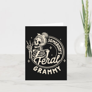 Oma Nana Mimi Gigi Skelett Irgendjemandes Wildes G Karte