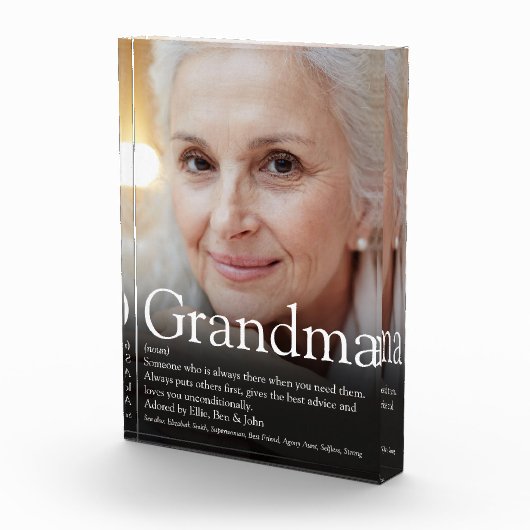 Oma Nana Modern Fun Definition Fotoblock (Rechts)