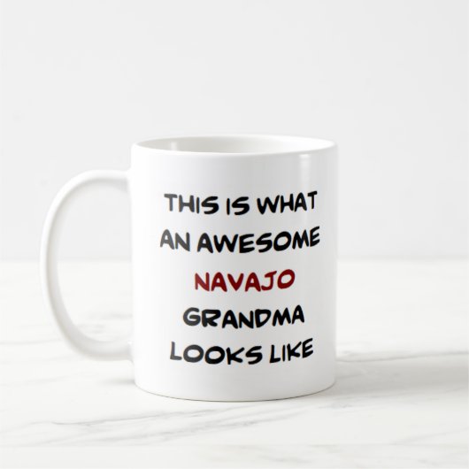 Oma navajo, phantastisch kaffeetasse (Links)